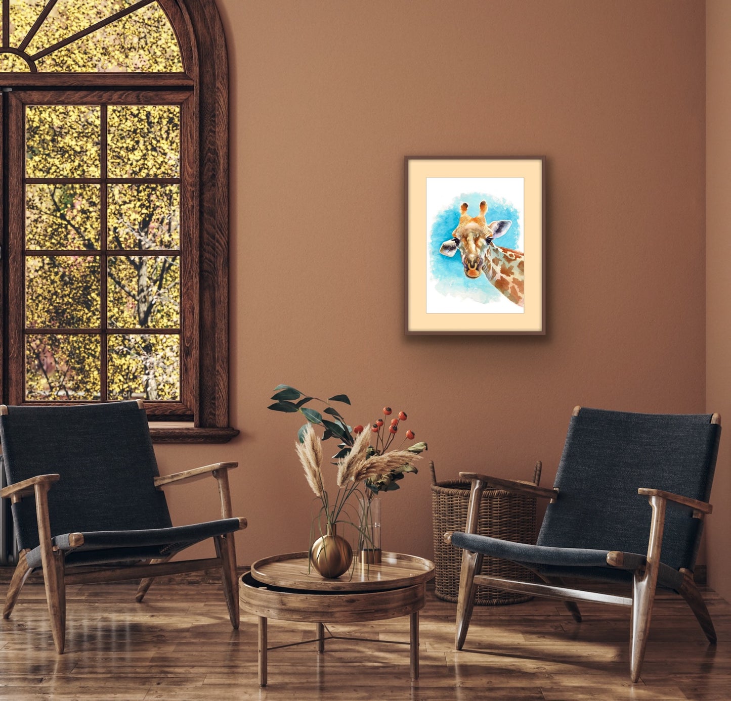 Giraffe, Fine Art Giclee Limited Edition Print