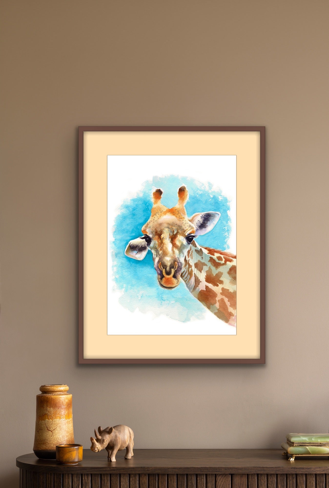 Giraffe, Fine Art Giclee Limited Edition Print