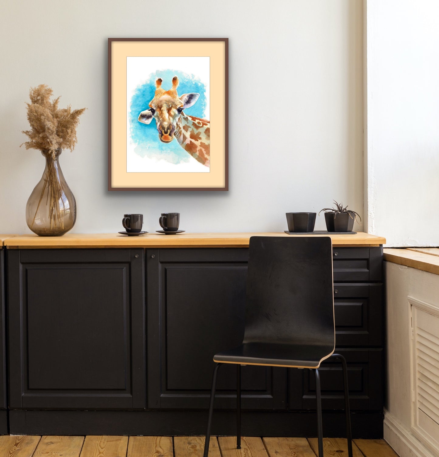 Giraffe, Fine Art Giclee Limited Edition Print