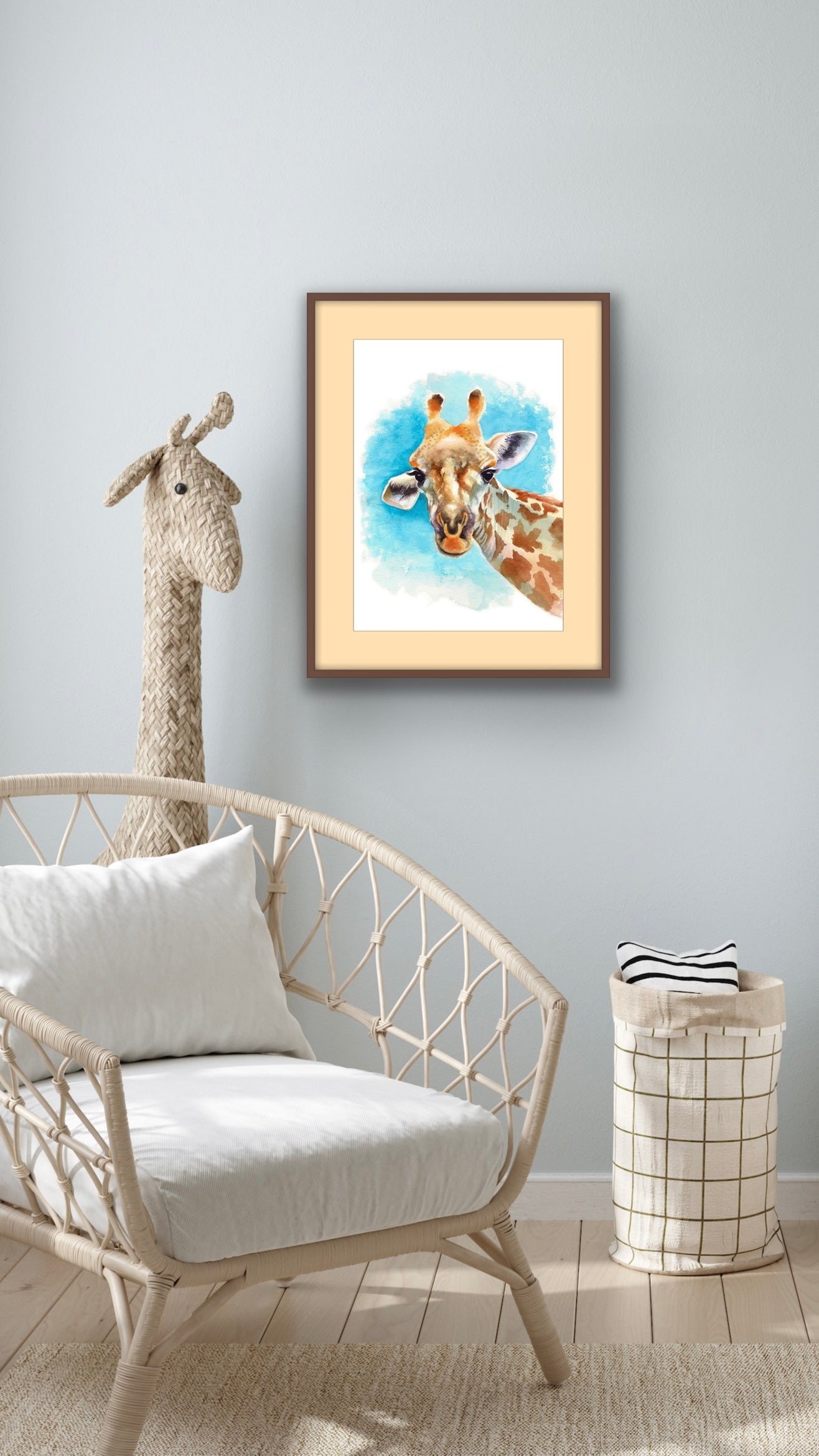 Giraffe, Fine Art Giclee Limited Edition Print