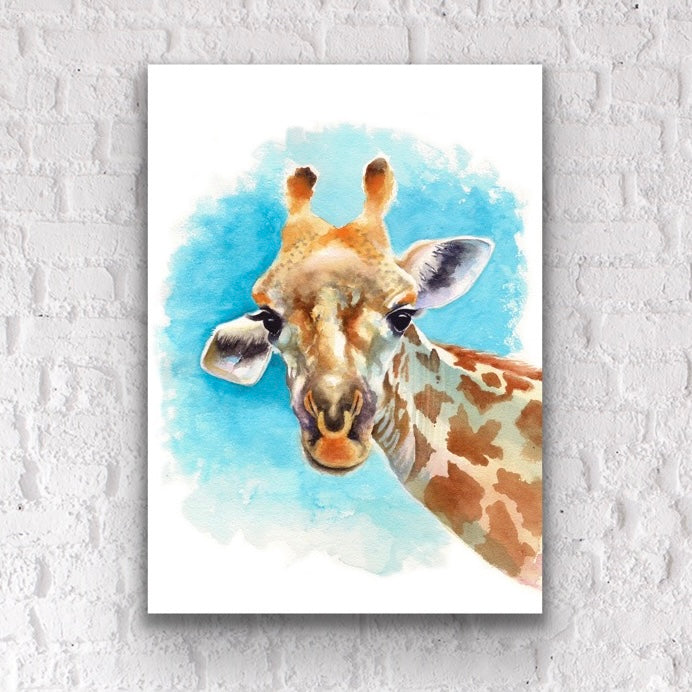 Giraffe, Fine Art Giclee Limited Edition Print