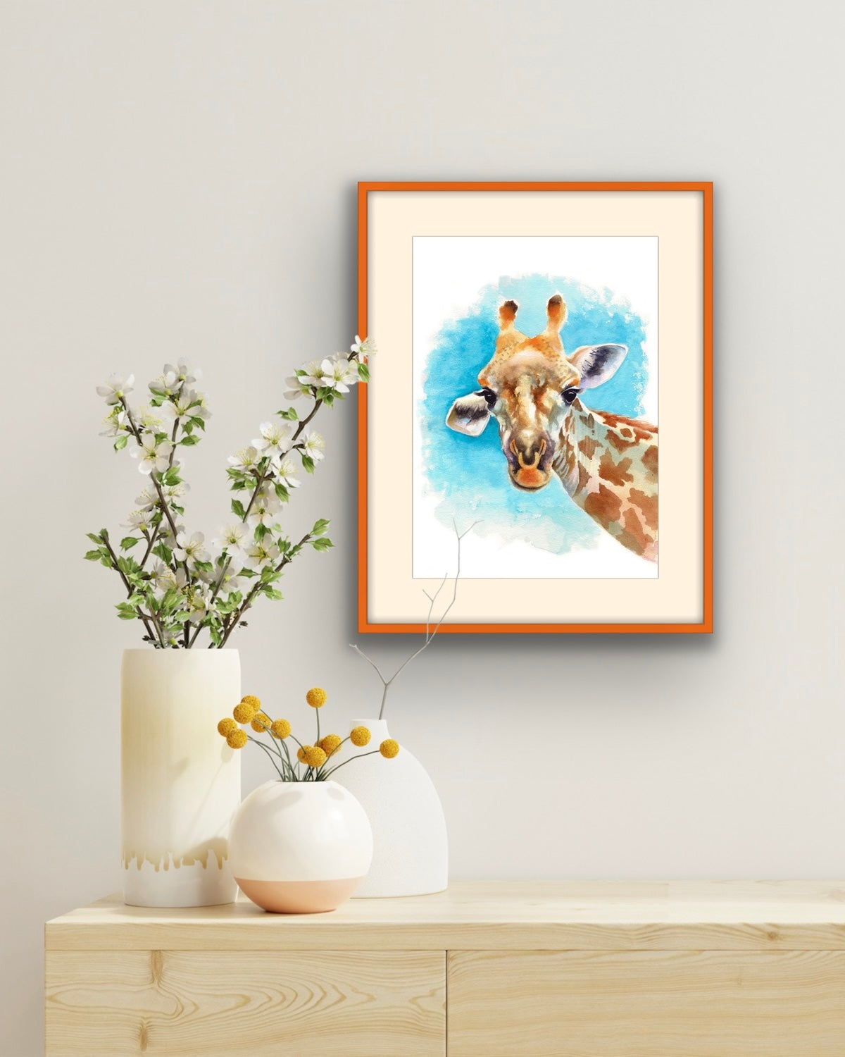 Giraffe, Fine Art Giclee Limited Edition Print
