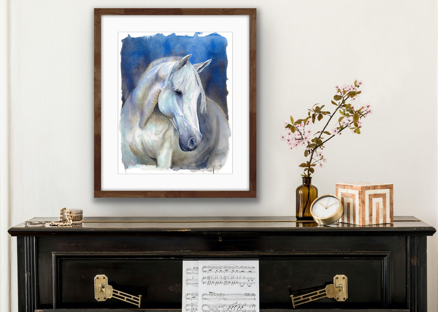 Midnight Mare - Original Watercolour