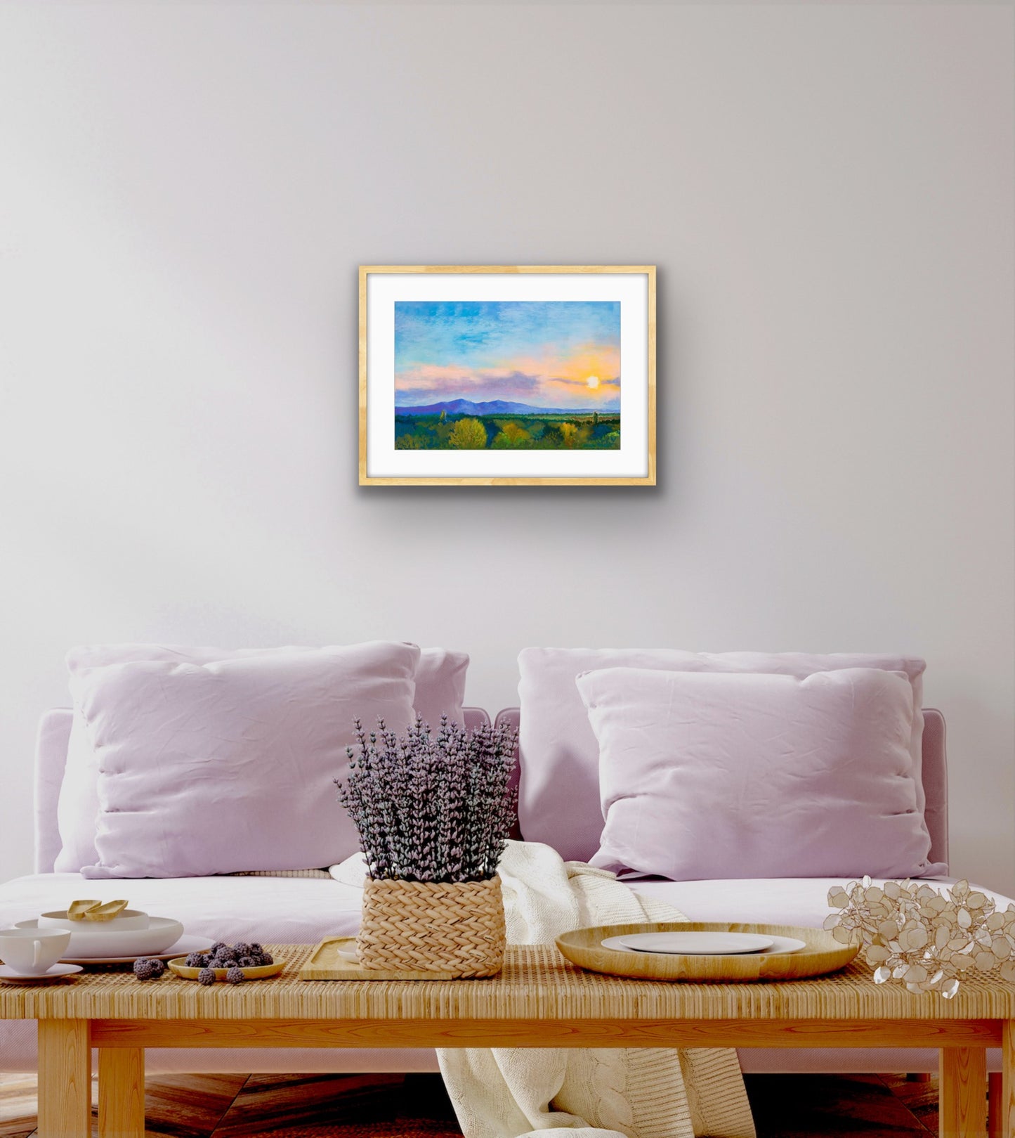 Malvern Sunset - Pastel, Fine Art Giclee Limited Edition Print