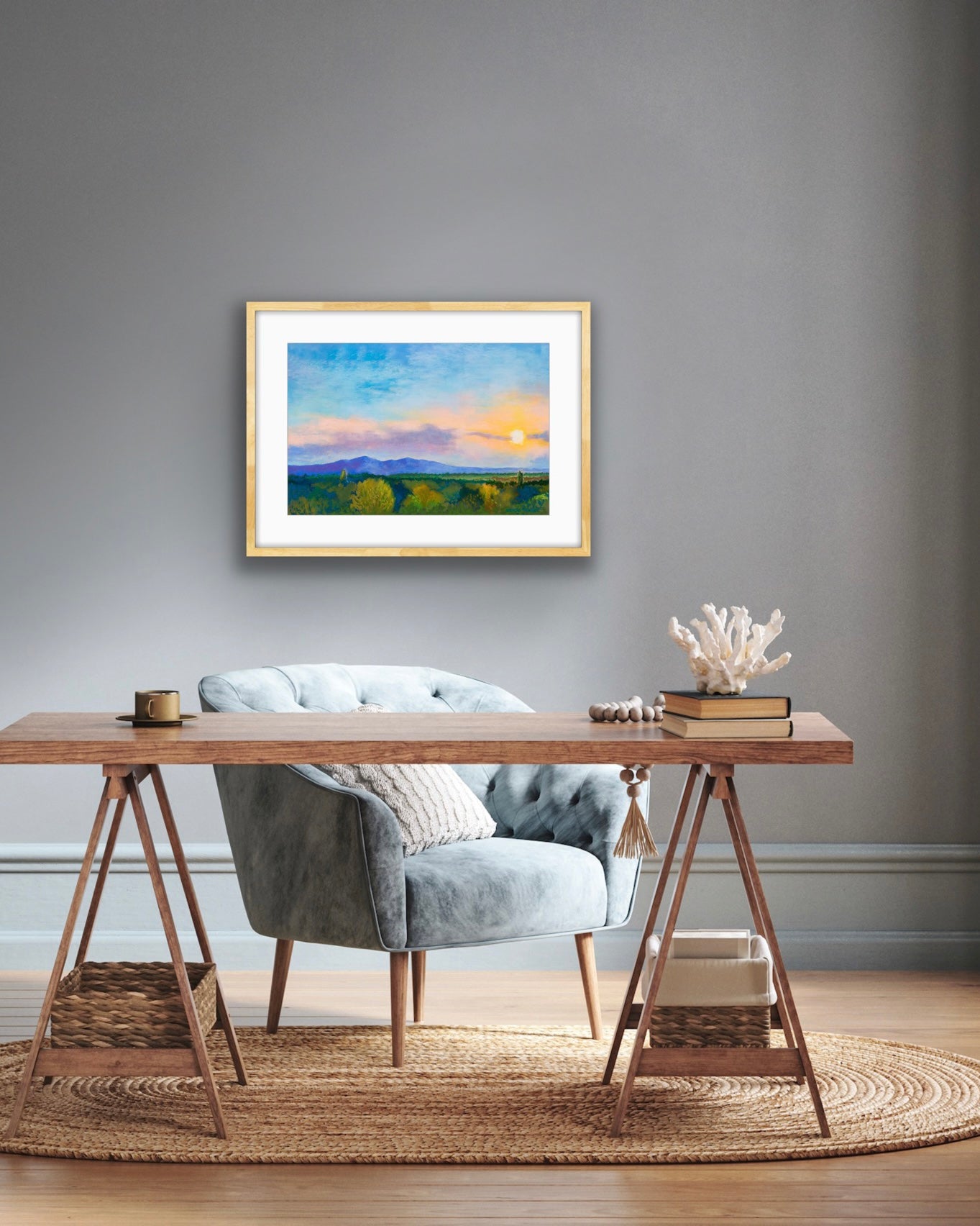 Malvern Sunset - Pastel, Fine Art Giclee Limited Edition Print
