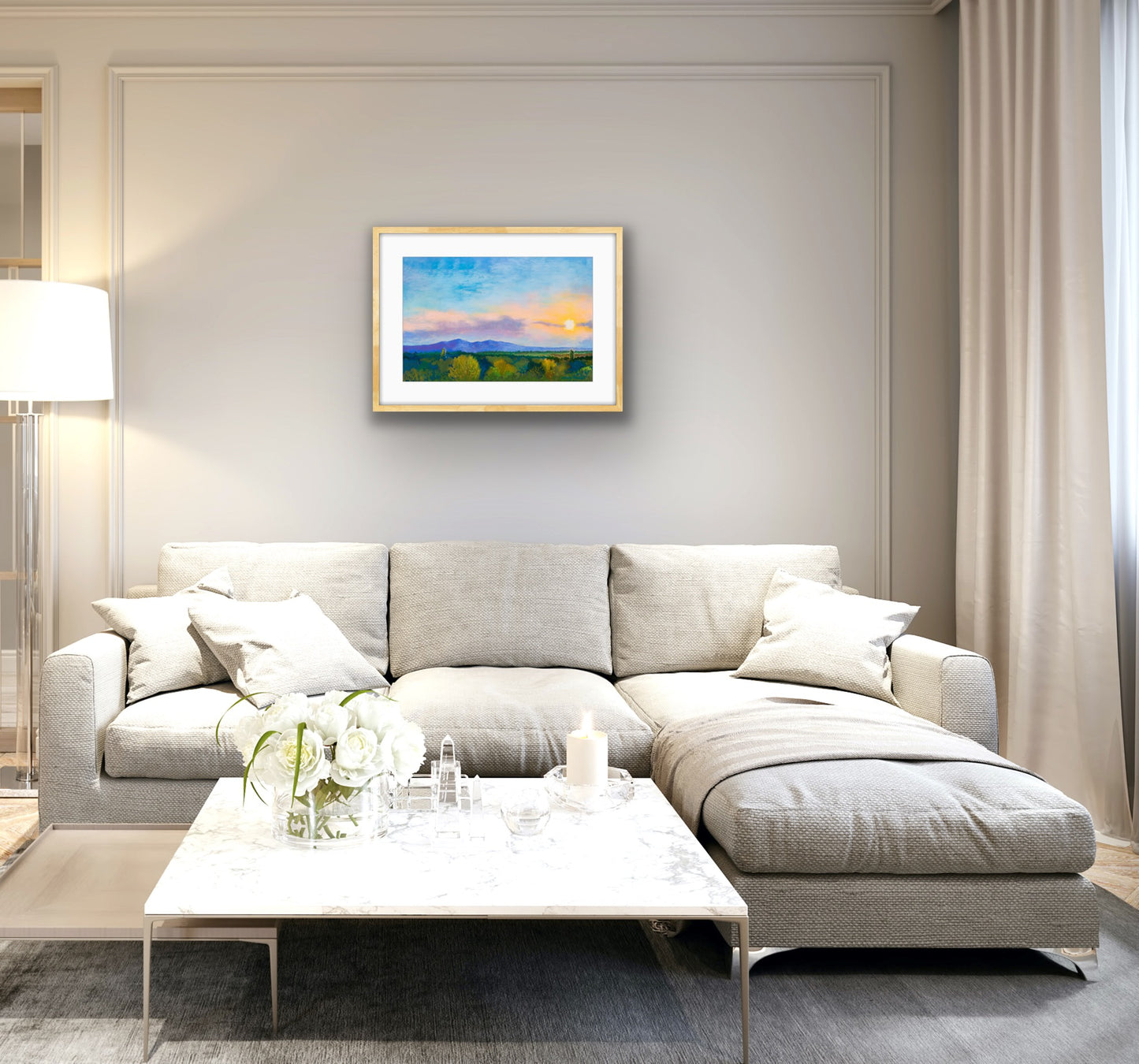 Malvern Sunset - Pastel, Fine Art Giclee Limited Edition Print