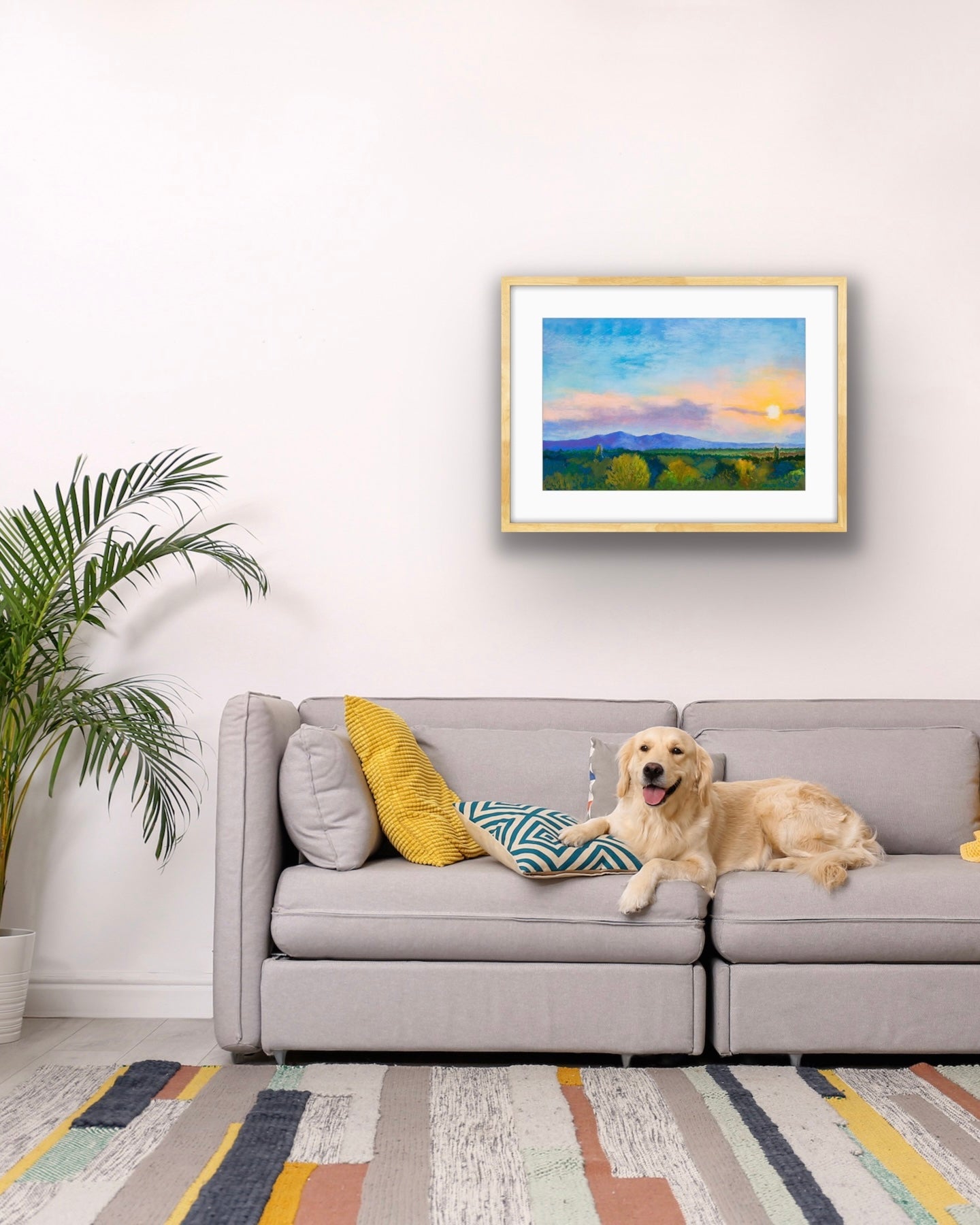 Malvern Sunset - Pastel, Fine Art Giclee Limited Edition Print