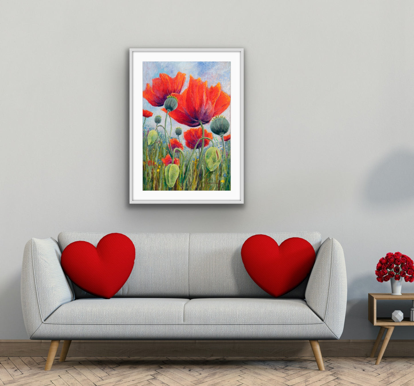 Poppy Meadow, Fine Art Giclee Limited Edition Print