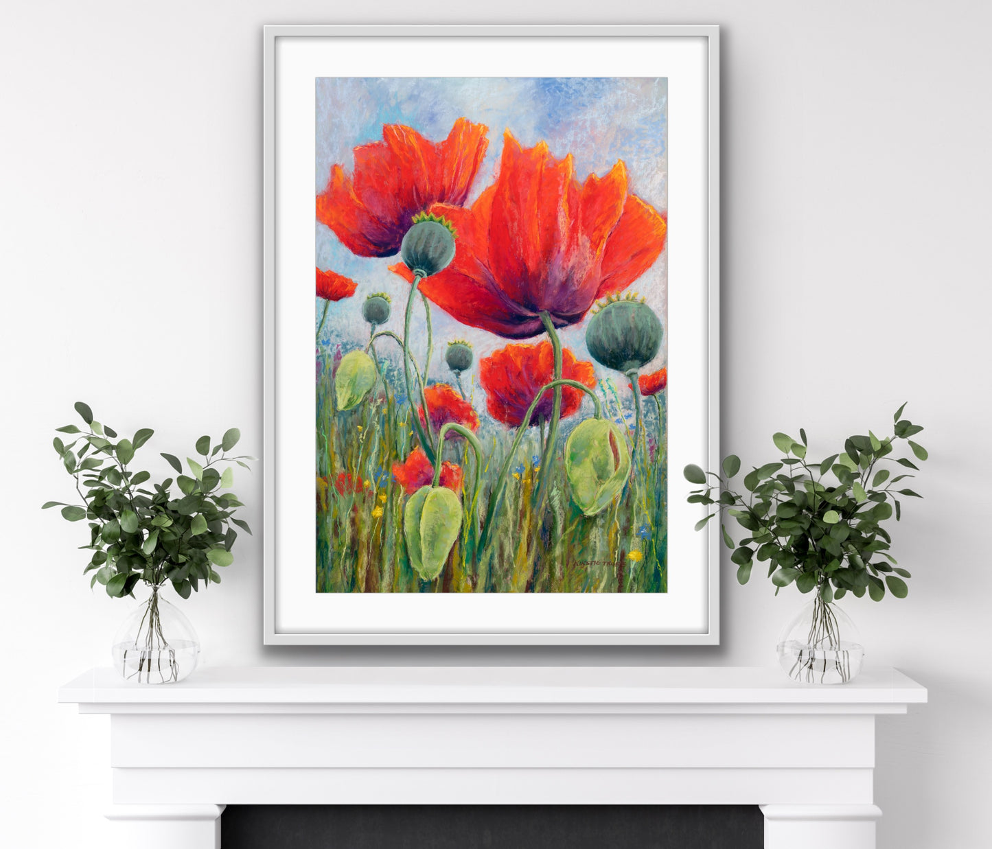 Poppy Meadow, Fine Art Giclee Limited Edition Print