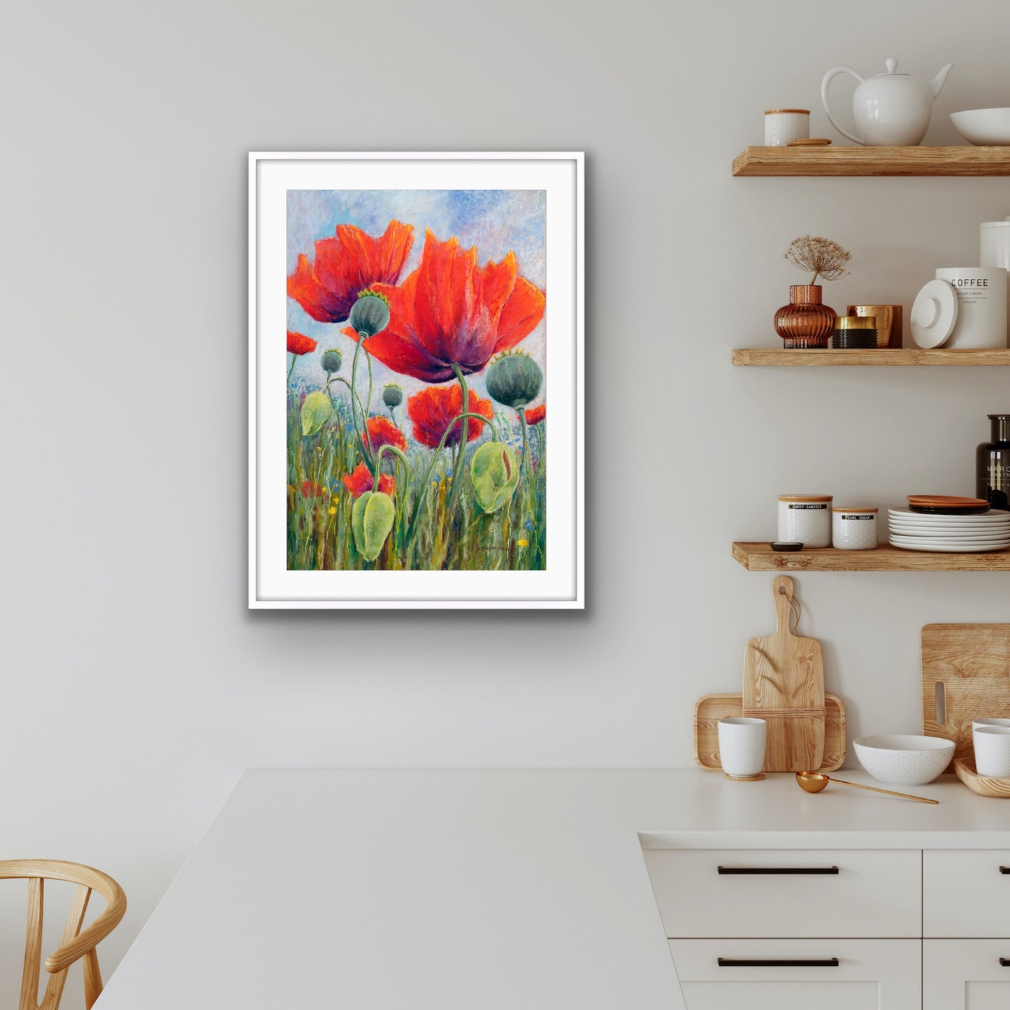 Poppy Meadow, Fine Art Giclee Limited Edition Print