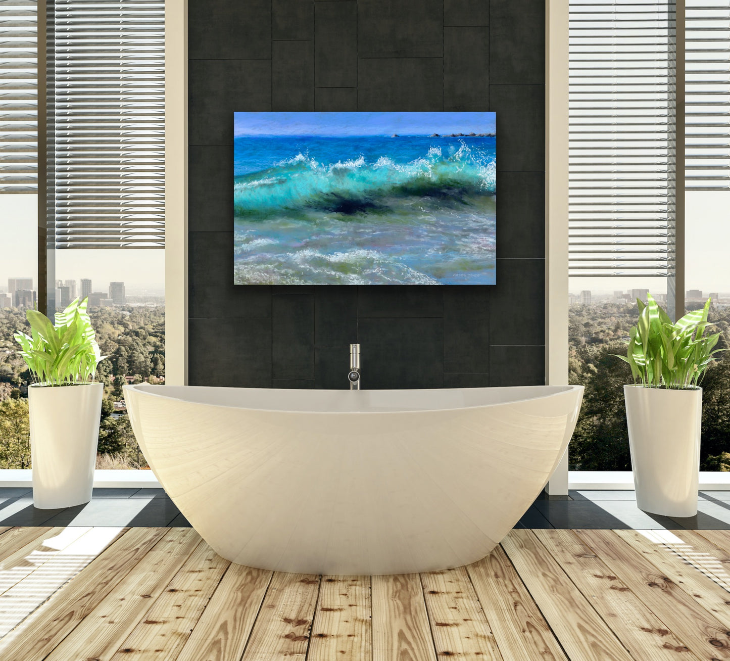 Wave - Pastel, Fine Art Giclee Limited Edition Print