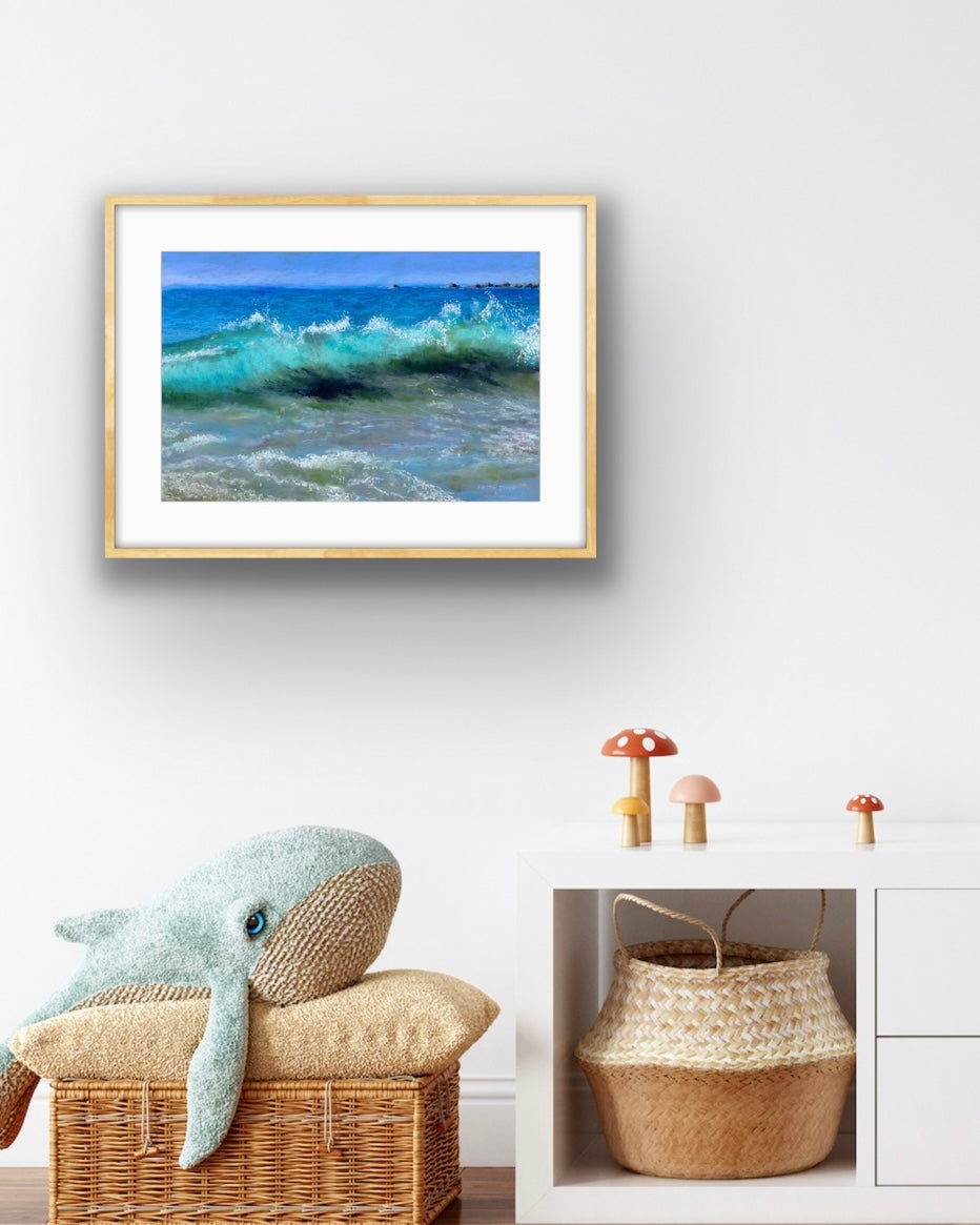 Wave - Pastel, Fine Art Giclee Limited Edition Print