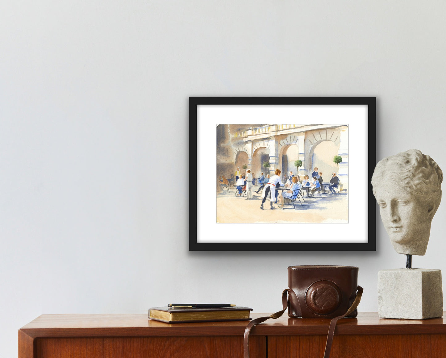 Cafe Culture, Fine Art Giclee 10x8" Mini Print