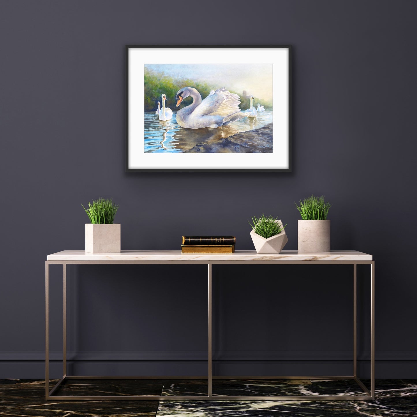 Severn Swans, Fine Art Giclee Limited Edition Print