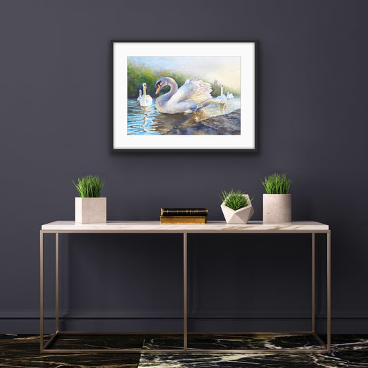 Severn Swans - Original Watercolour