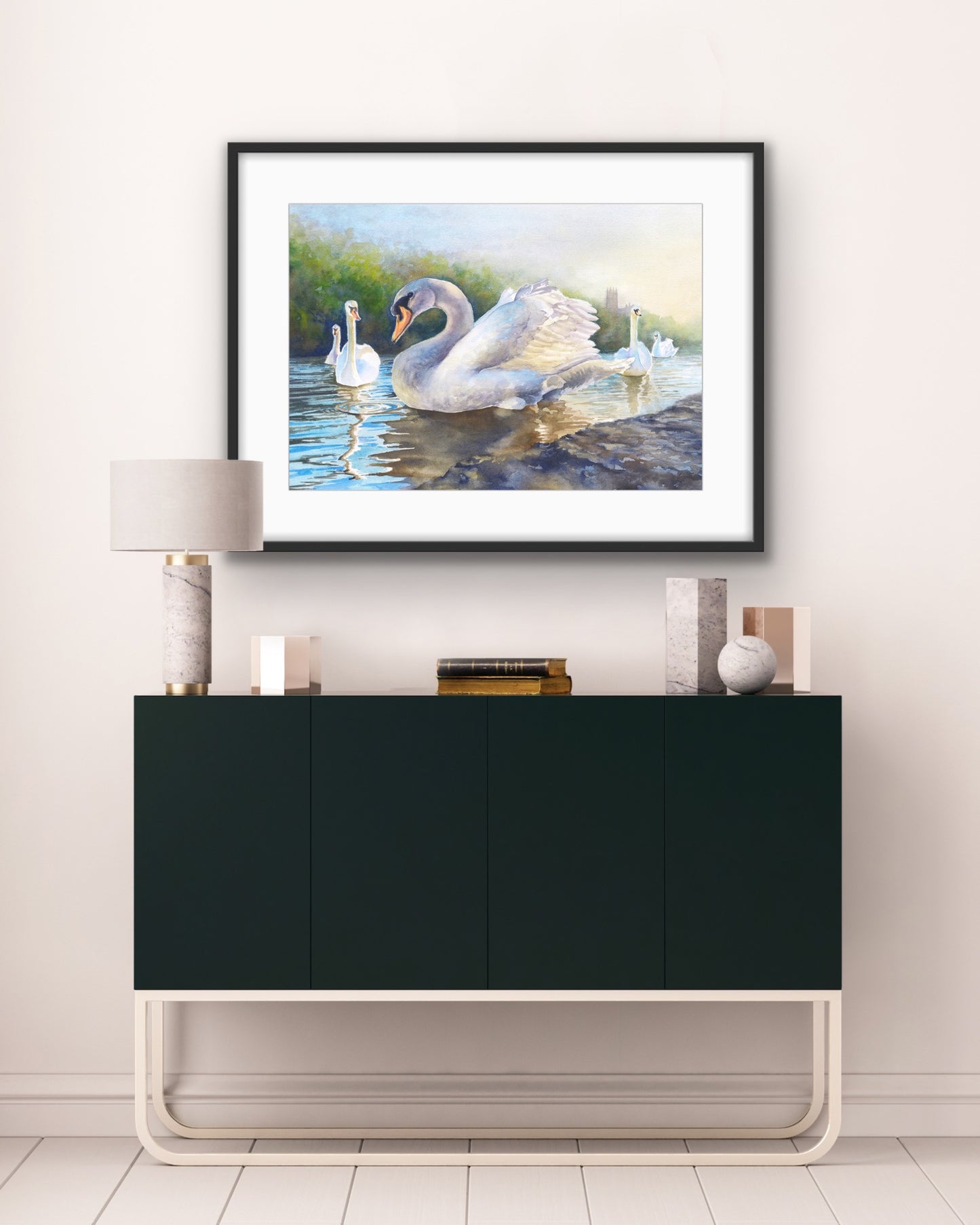 Severn Swans - Original Watercolour