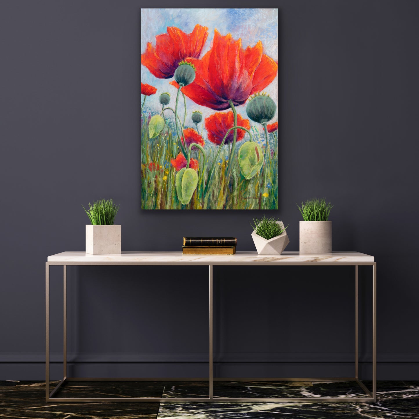 Poppy Meadow, Fine Art Giclee Limited Edition Print