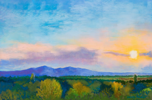 Malvern Sunset - Pastel, Fine Art Giclee Limited Edition Print