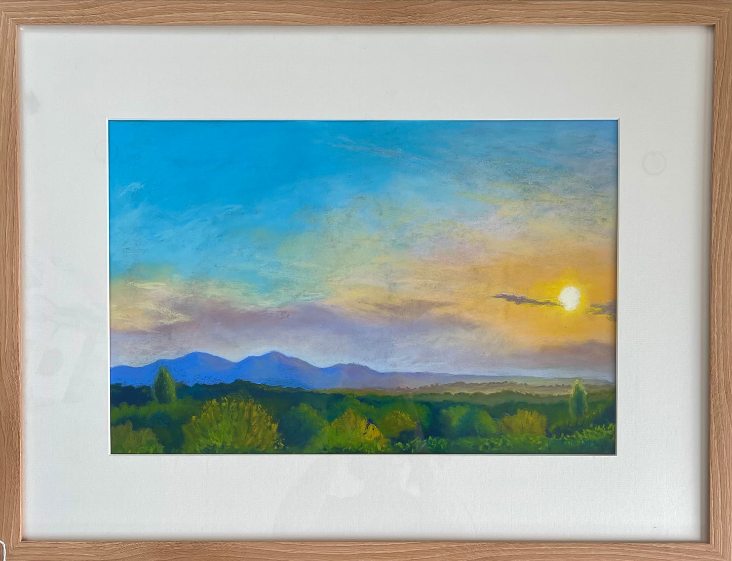 Malvern Sunset - Original Pastel