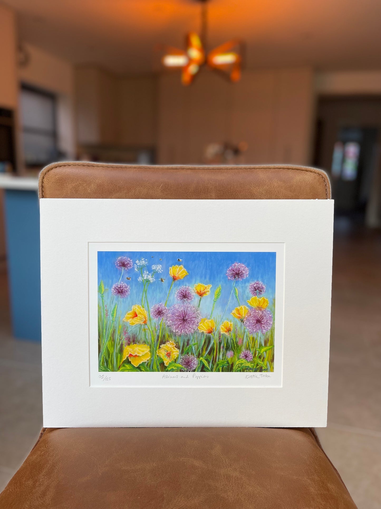 Alliums and Poppies, Fine Art Giclee Limited Edition Print