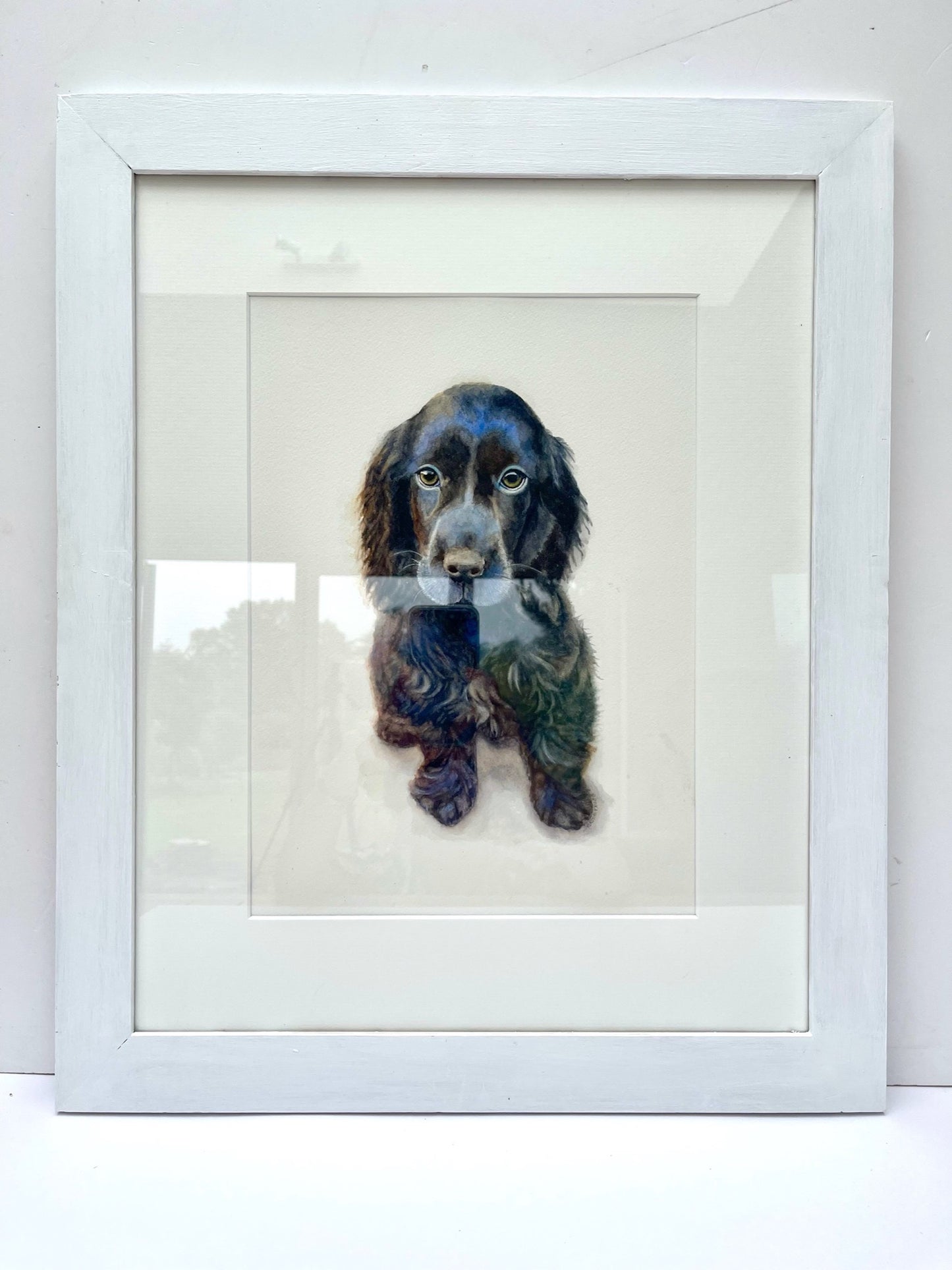 Blue Spaniel, Fine Art Giclee Limited Edition Print
