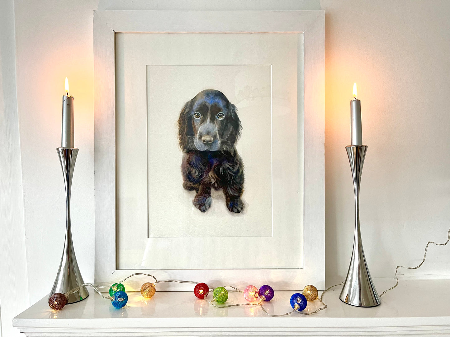 Blue Spaniel, Fine Art Giclee Limited Edition Print