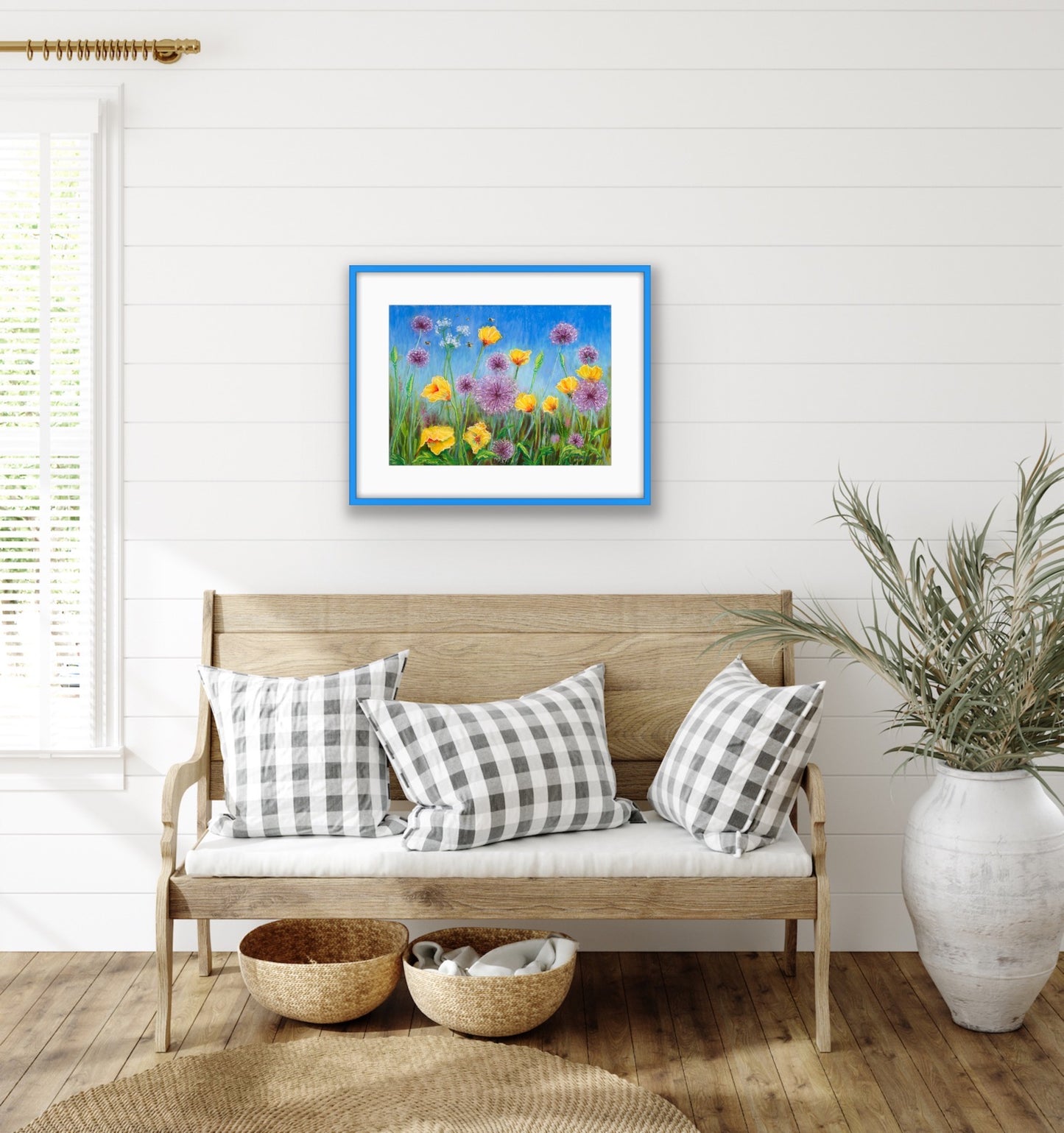Alliums and Poppies, Fine Art Giclee Limited Edition Print
