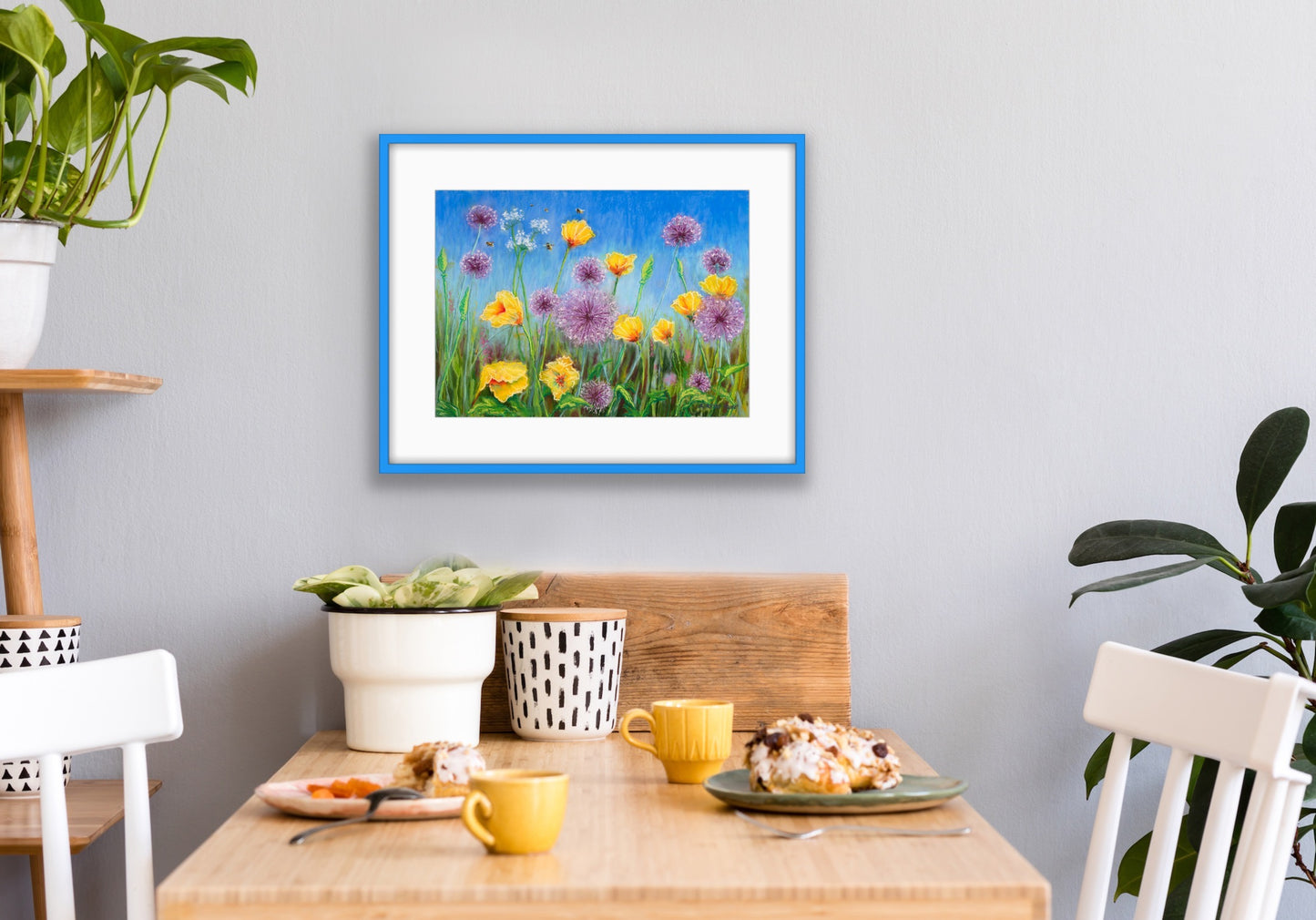 Alliums and Poppies, Fine Art Giclee Limited Edition Print