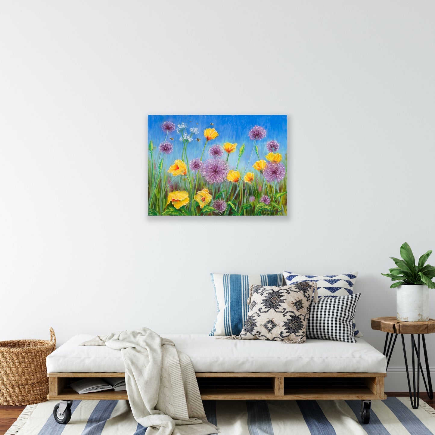 Alliums and Poppies, Fine Art Giclee Limited Edition Print