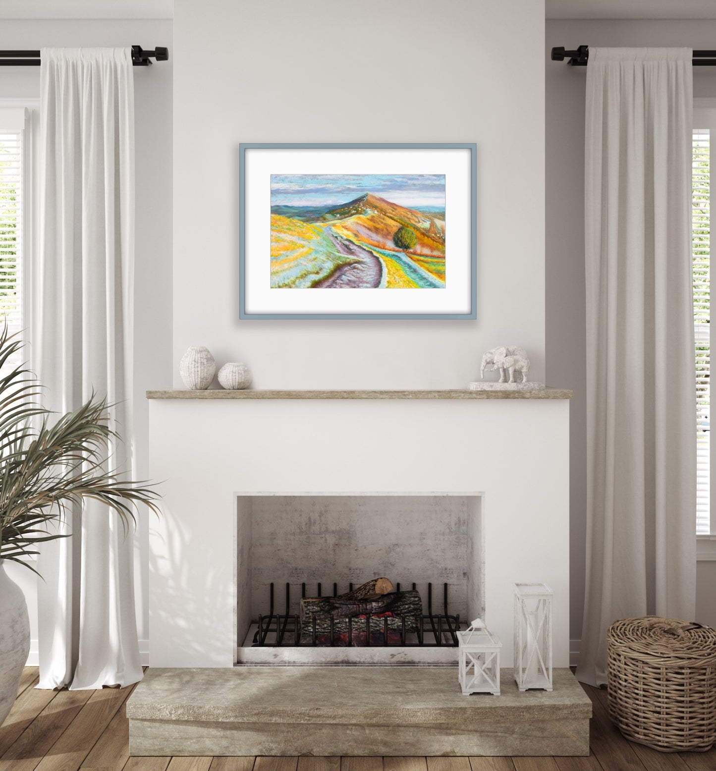 Malvern Hills - Pastel, Fine Art Giclee Limited Edition Print