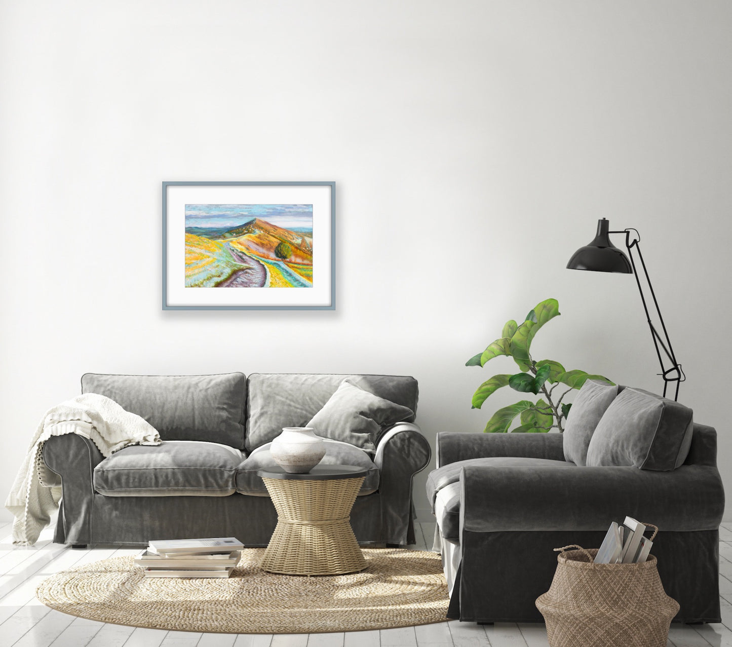 Malvern Hills - Pastel, Fine Art Giclee Limited Edition Print