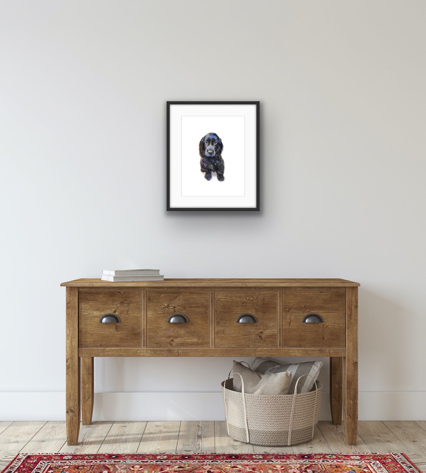 Blue Spaniel, Fine Art Giclee Limited Edition Print