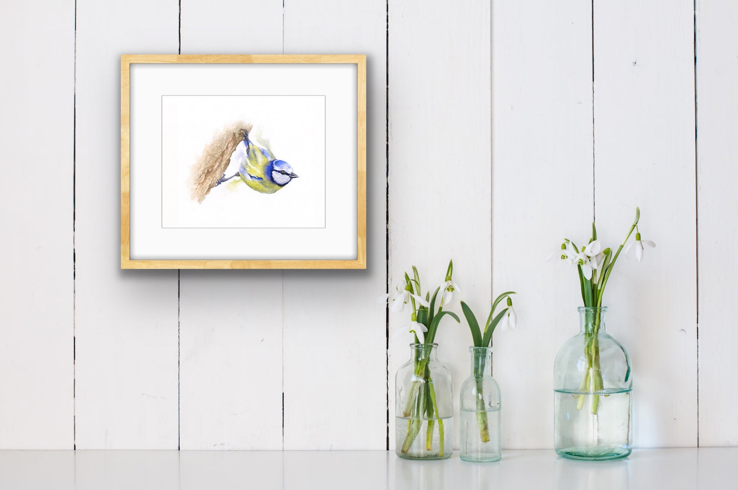 Bluetit, Fine Art Giclee Limited Edition Print