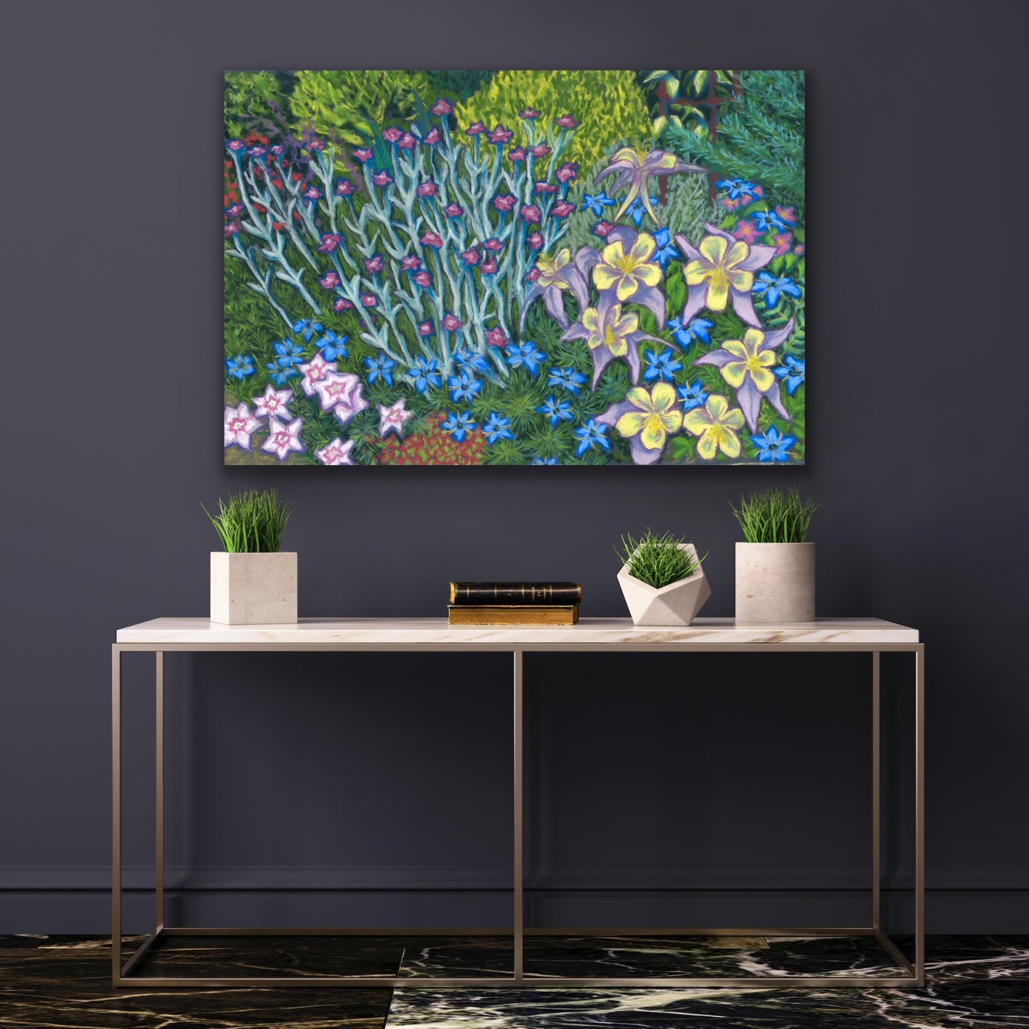 Springtime Border, Fine Art Giclee Limited Edition Print