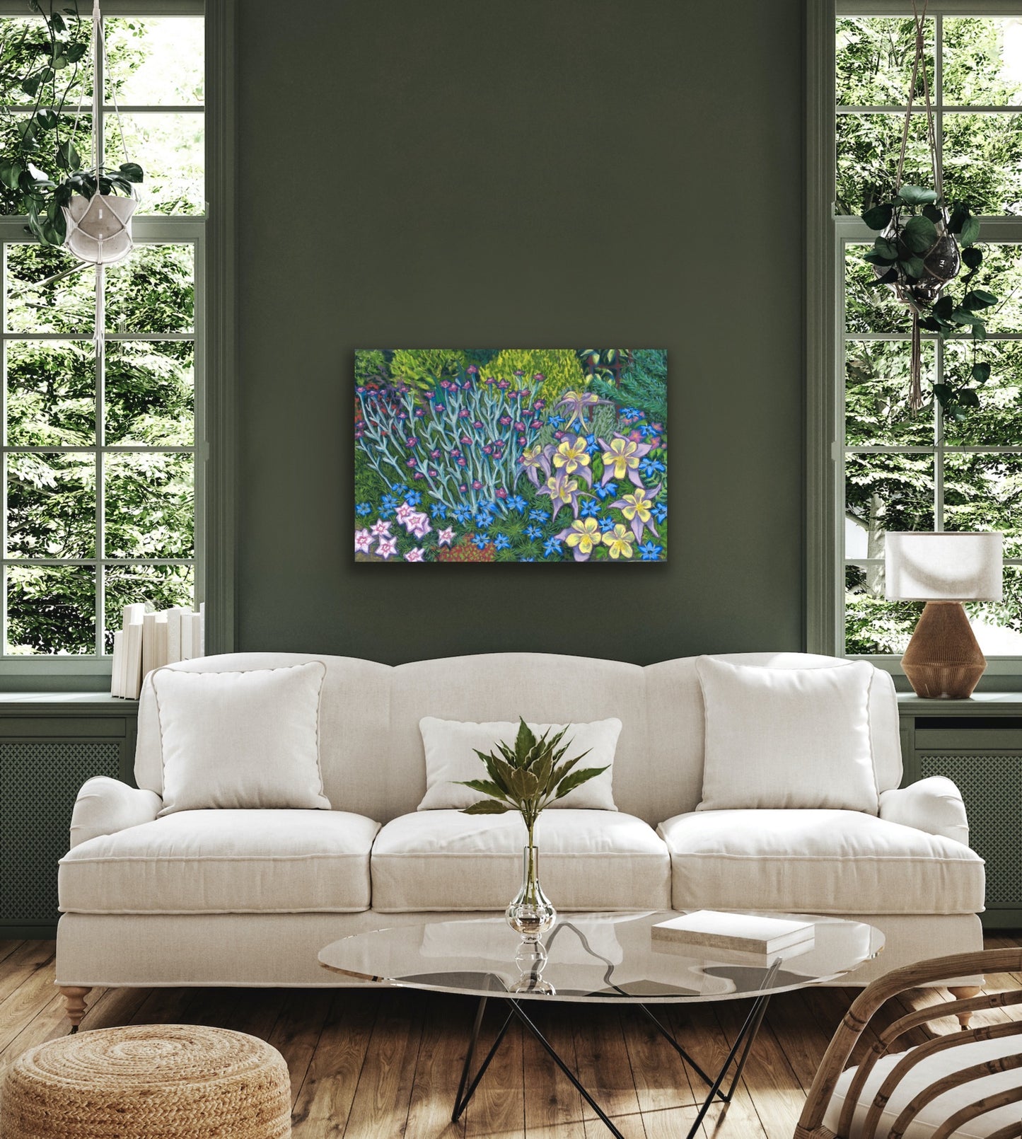 Springtime Border, Fine Art Giclee Limited Edition Print