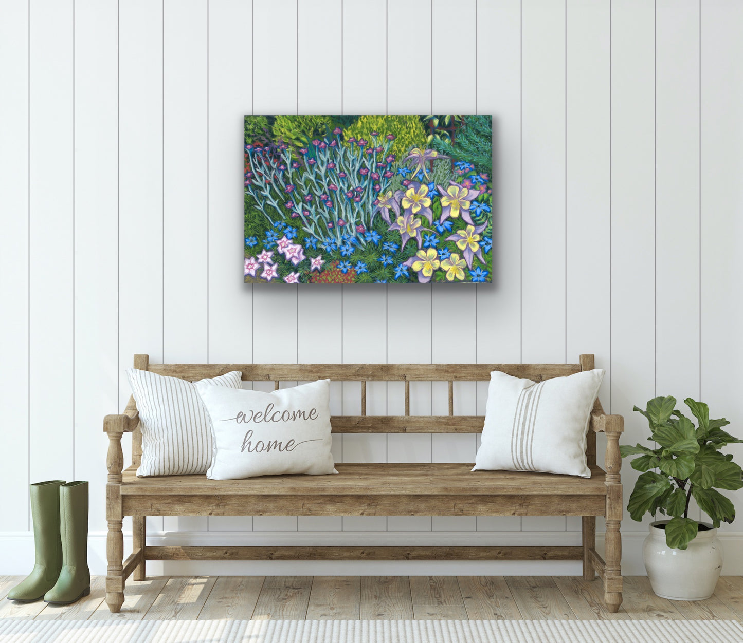 Springtime Border, Fine Art Giclee Limited Edition Print