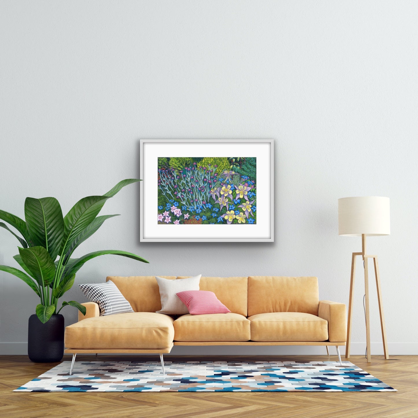 Springtime Border, Fine Art Giclee Limited Edition Print