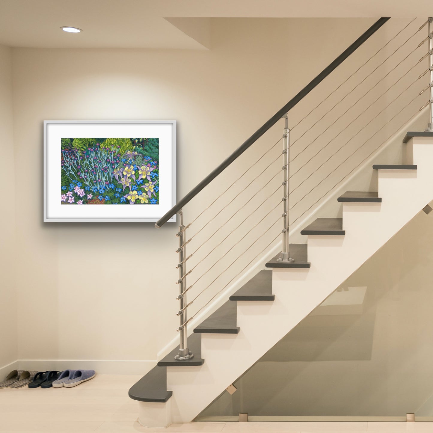 Springtime Border, Fine Art Giclee Limited Edition Print