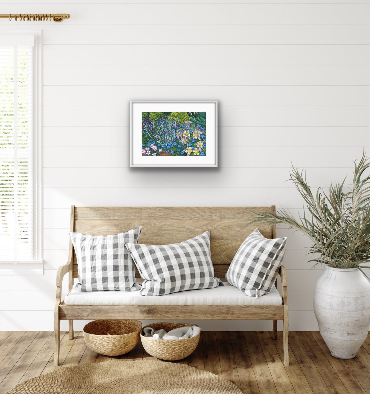 Springtime Border, Fine Art Giclee Limited Edition Print