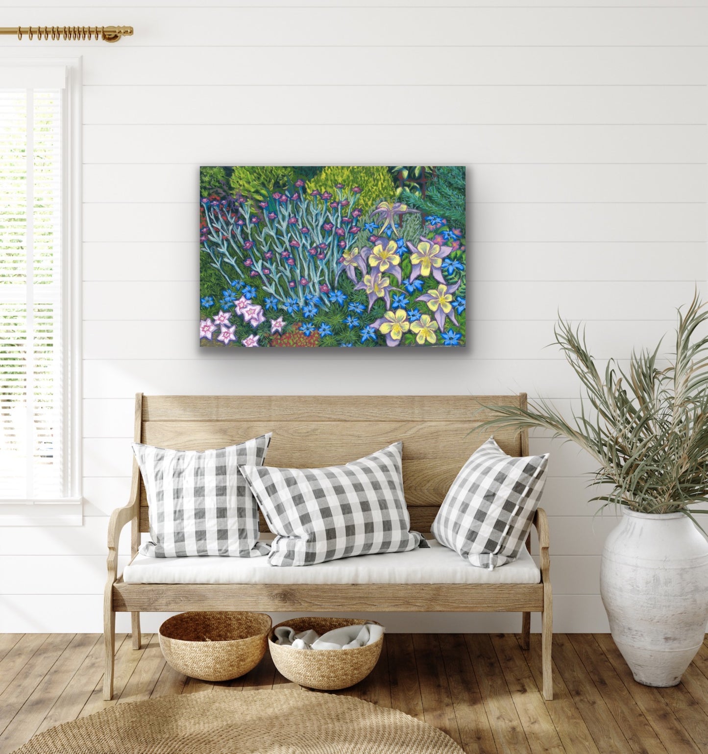 Springtime Border, Fine Art Giclee Limited Edition Print