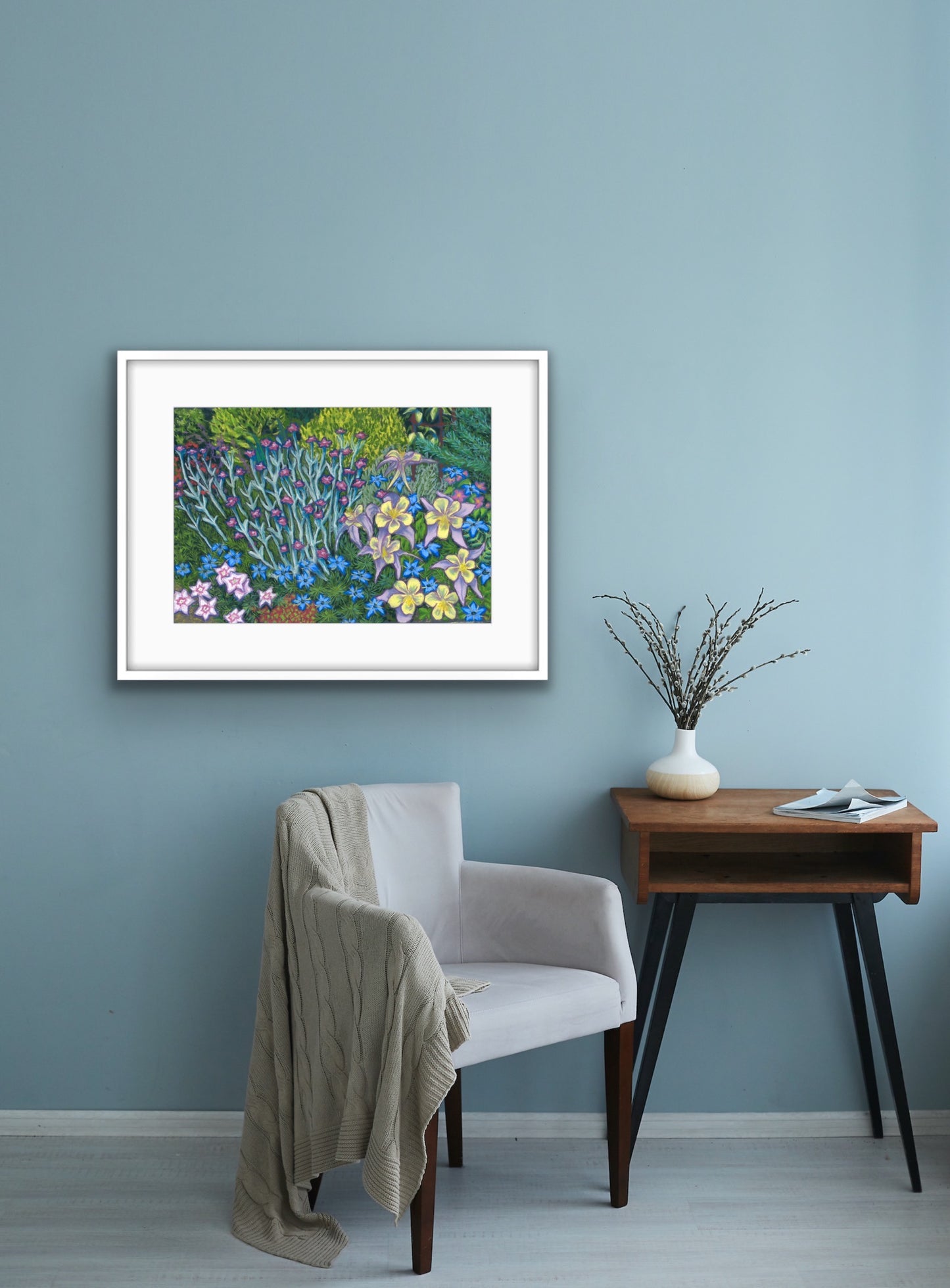 Springtime Border, Fine Art Giclee Limited Edition Print