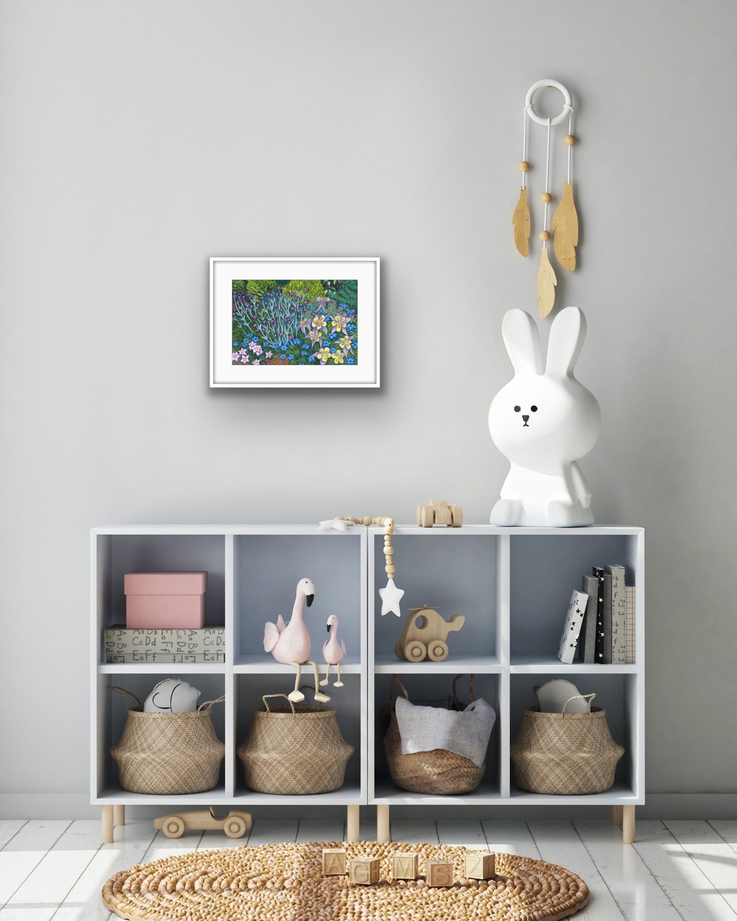 Springtime Border, Fine Art Giclee Limited Edition Print