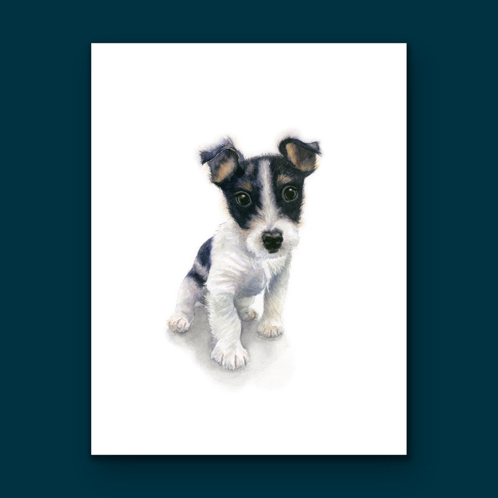 Abandoned Puppy - Original Watercolour