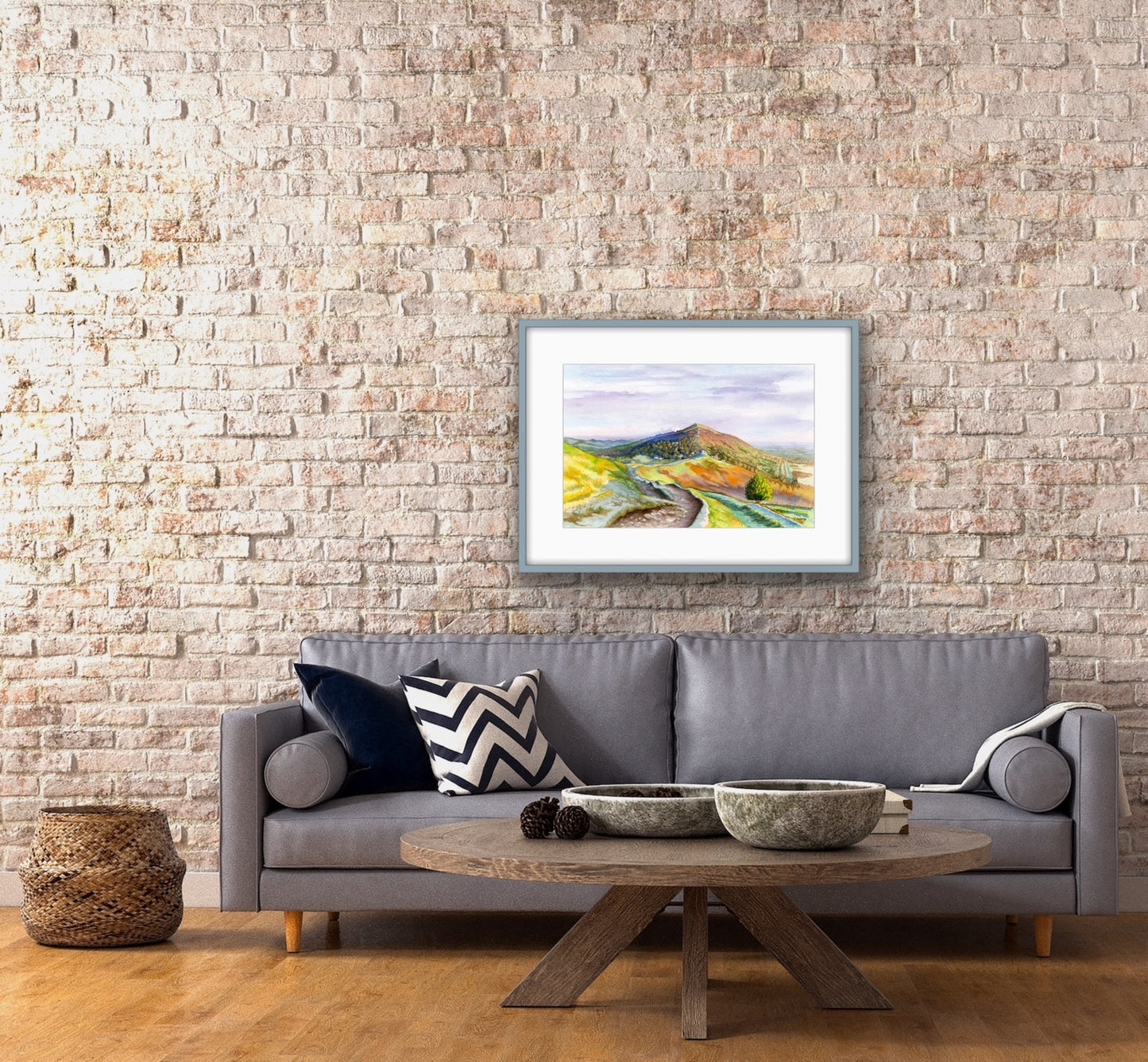 Malvern Hills - Watercolour, Fine Art Giclee Limited Edition Print