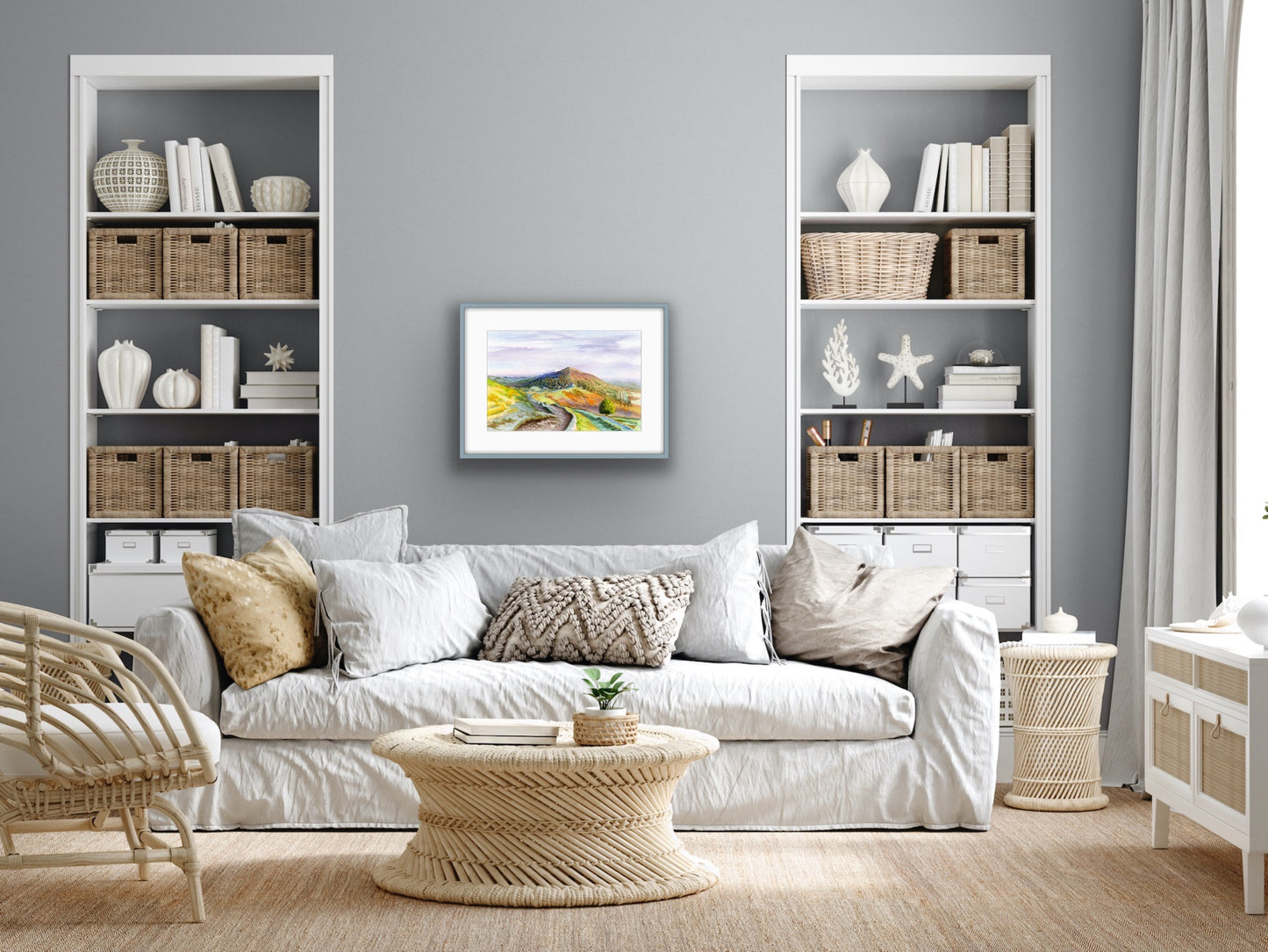 Malvern Hills - Watercolour, Fine Art Giclee Limited Edition Print