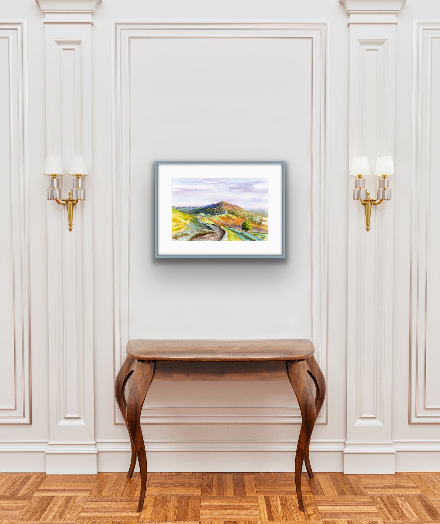 Malvern Hills - Watercolour, Fine Art Giclee Limited Edition Print