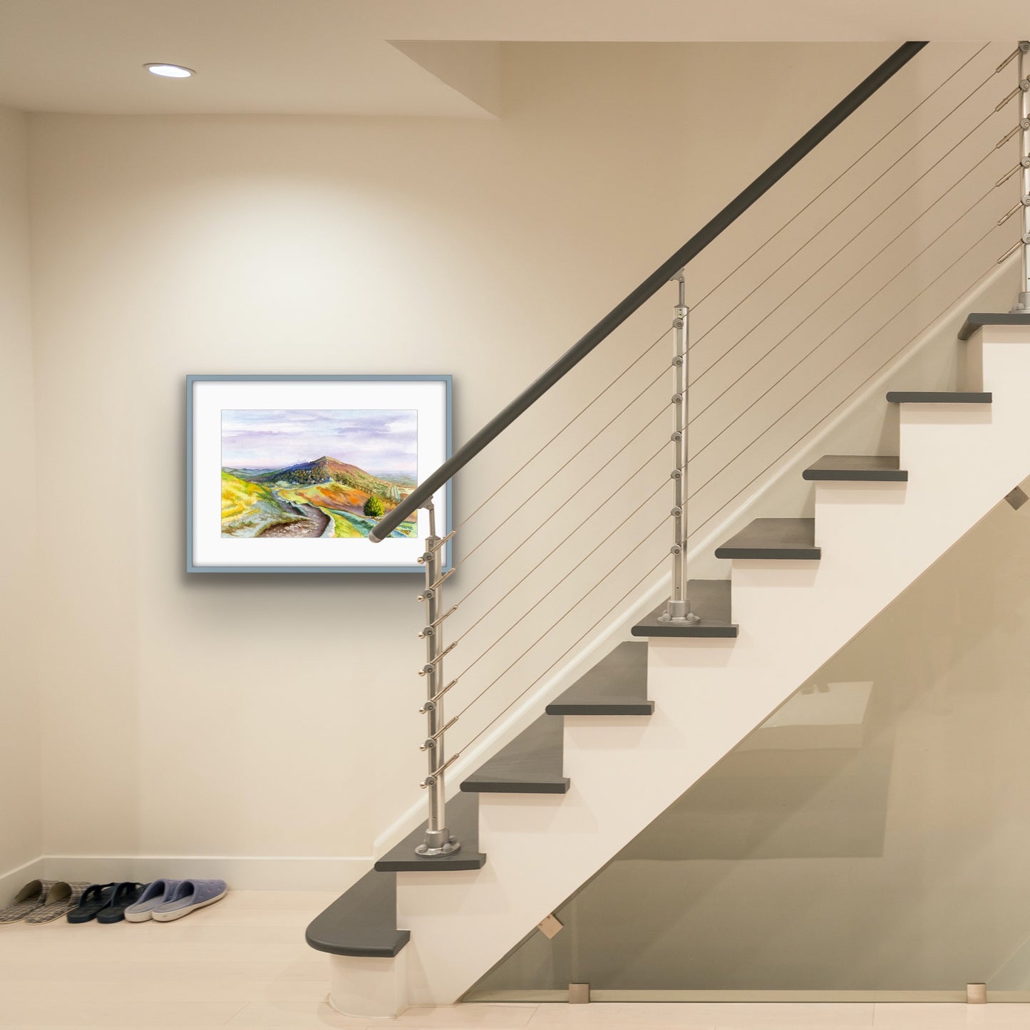 Malvern Hills - Watercolour, Fine Art Giclee Limited Edition Print