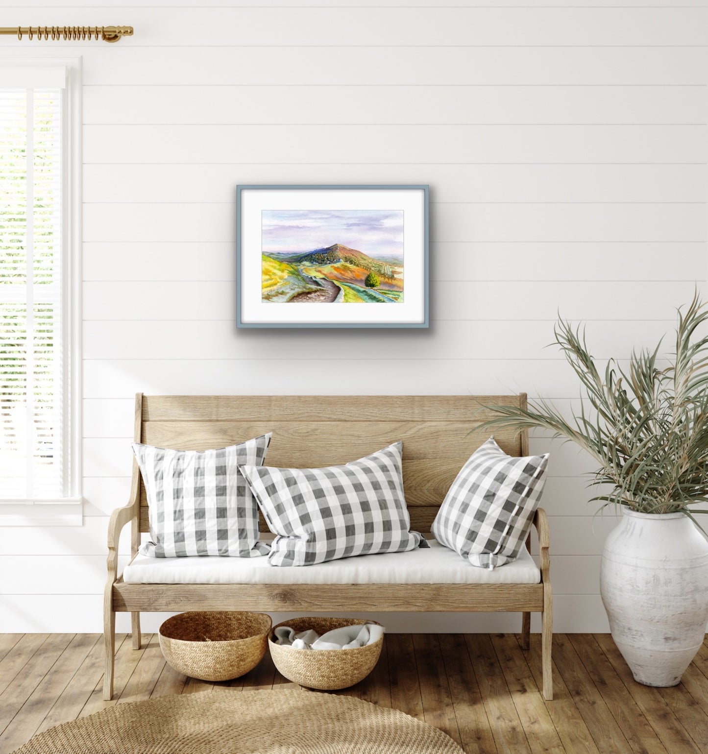 Malvern Hills - Watercolour, Fine Art Giclee Limited Edition Print