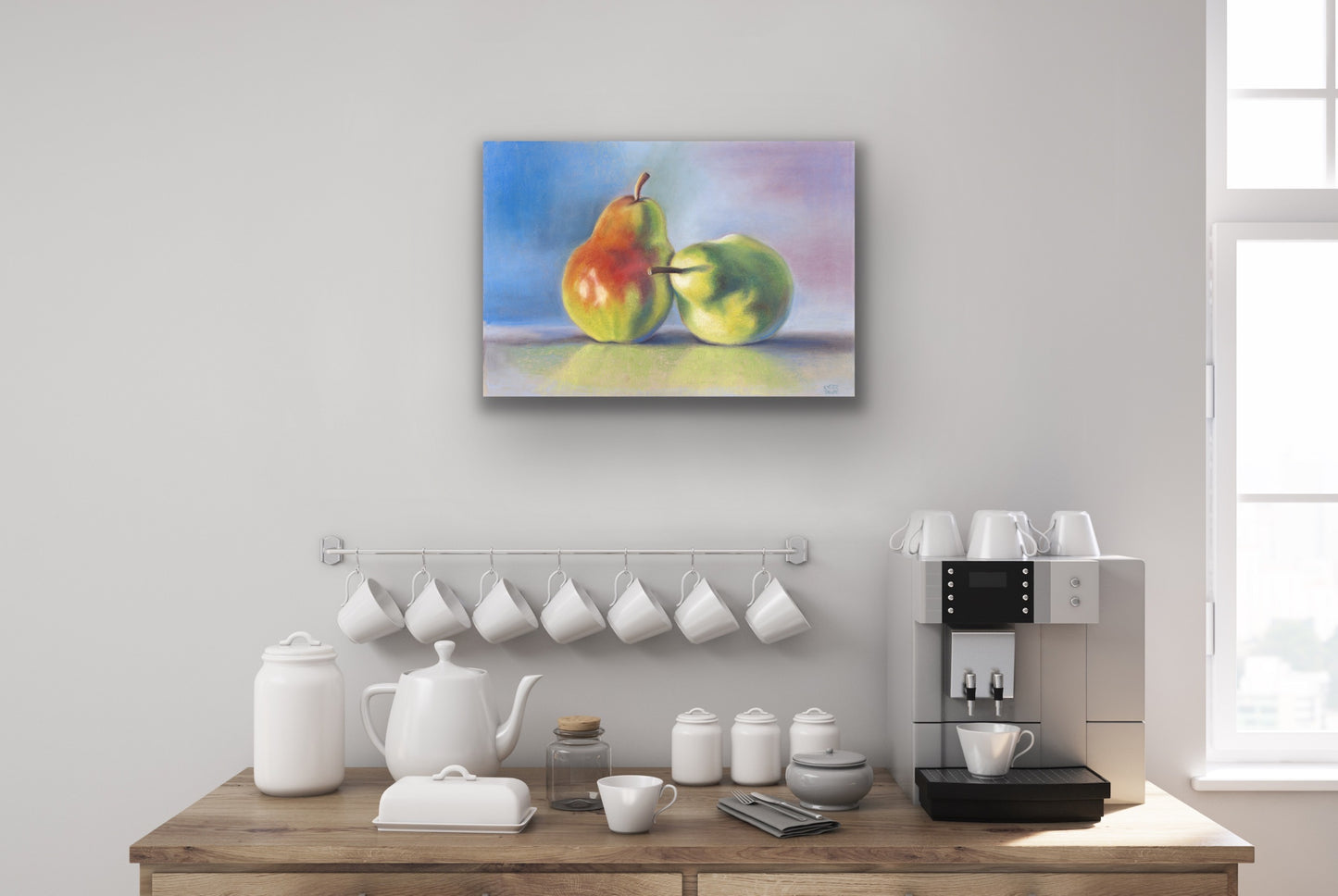 Trio of Pears, Fine Art Giclee Limited Edition Print
