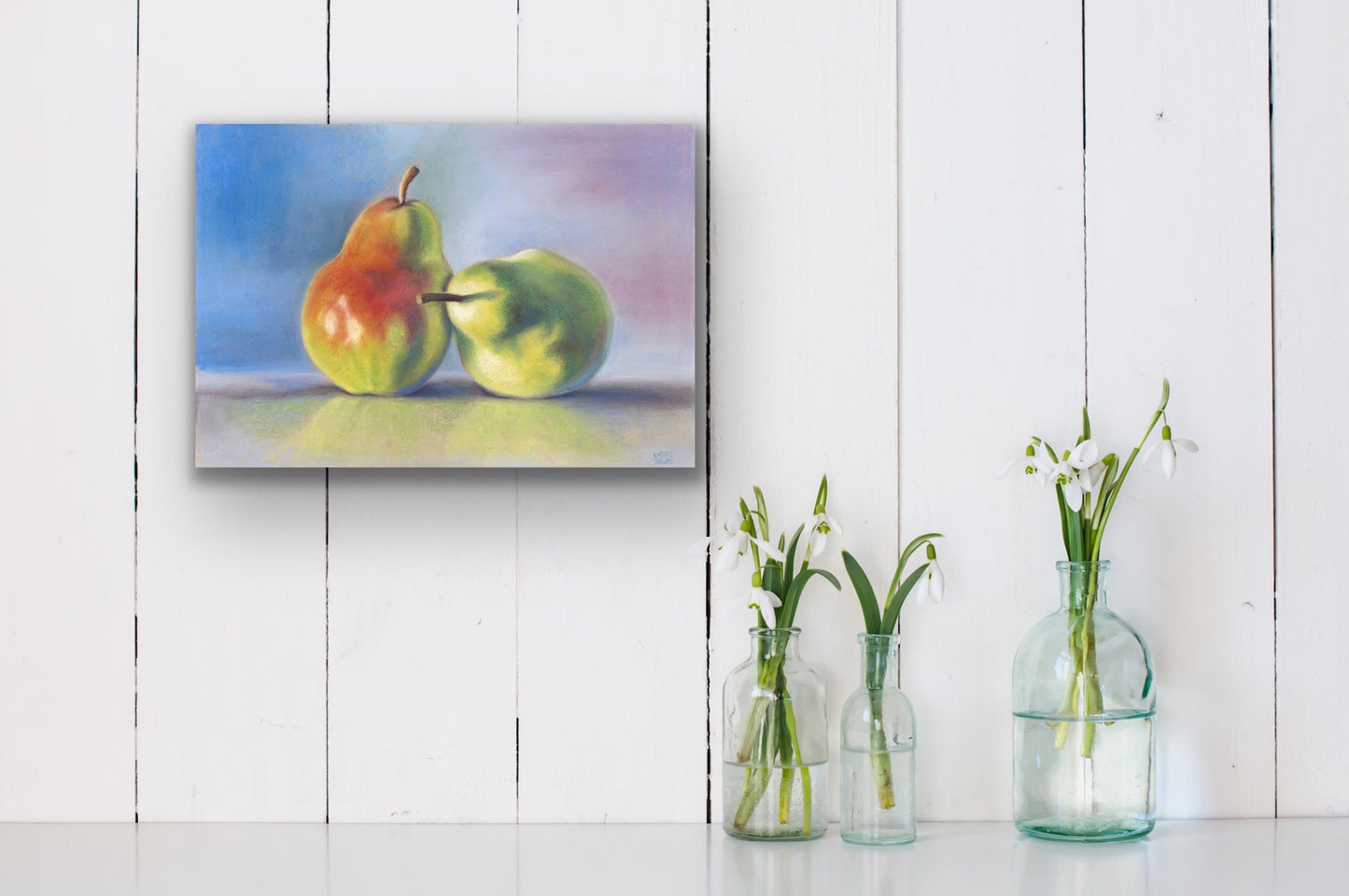 Trio of Pears, Fine Art Giclee Limited Edition Print